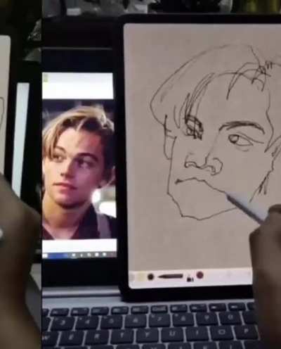 The way he paints