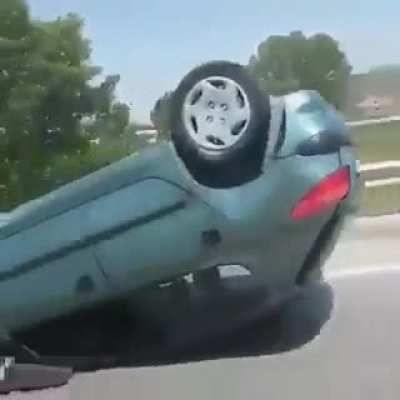 A unique way to tow your car