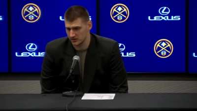 [Highlight] Full Jokic quote praising Embiid. "I think he's gonna be remembered as one of the most dominant players in the league."