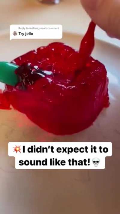 Running a guitar through jello.