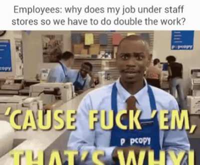 Greedy corporations saving a buck anywhere.
