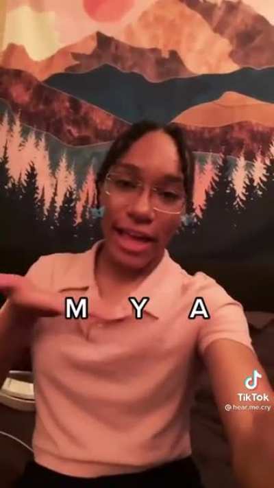 Hey Mya or should i say…