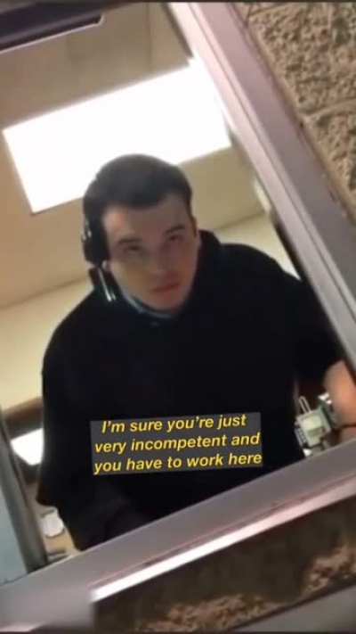 When you don't know the meaning of "Drive through"