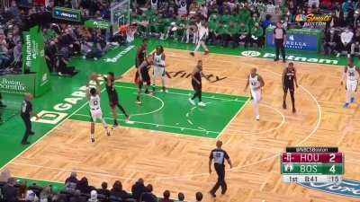 [Highlight] Tatum going in his bag vs Christian Wood