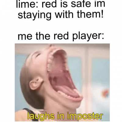 laughs in imposter