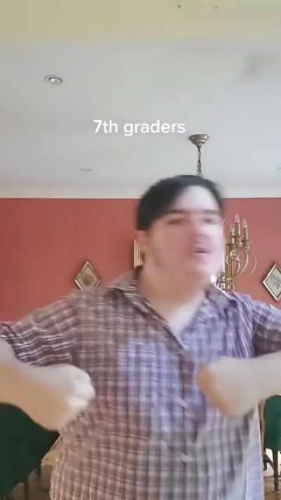 Yeah that's how middle schoolers walk