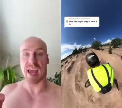 next level 360 camera on a bike