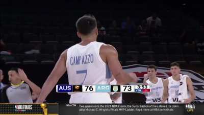 [Highlight] Facundo Campazzo with a one-handed bullet pass right on the money