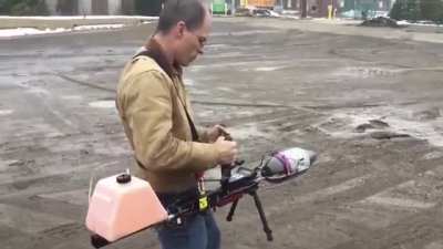 jet powered blower.