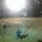 People playing with a bull get what they deserve