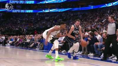 [Highlight] Giannis slaps Luka in the nether region