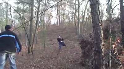 WCGW doing zip flyer in the Jungle