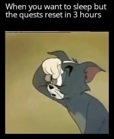 Gotta speedrun sleeping later