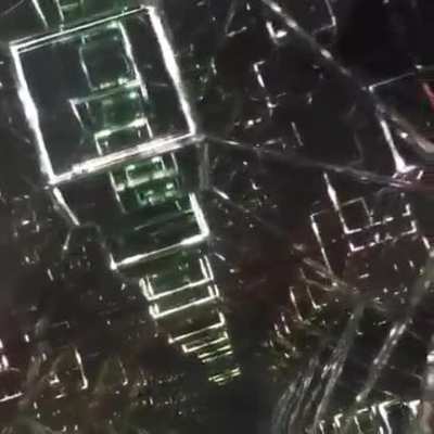 This “Tesseract” sculpture is a 4th dimension infinity mirror