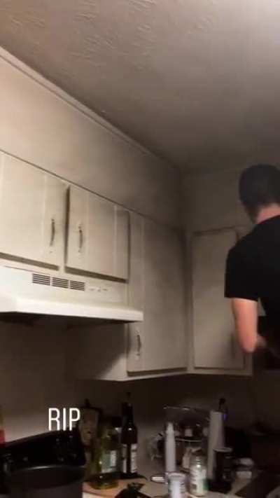 Putting water on a grease fire