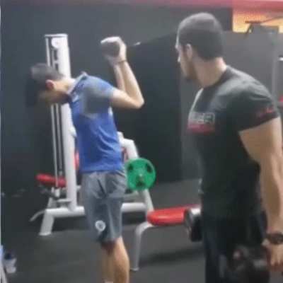 Reverse reverse arm curls