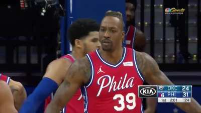 [Highlight] Dwight Howard throws it down and draws the foul