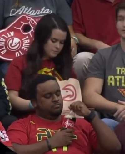 He ruined the kiss cam?