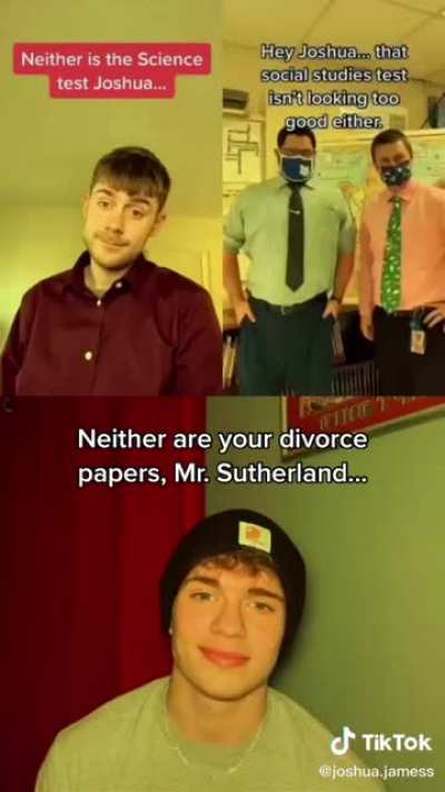 ?‍♀️ Joshua wanted to a divorce lawyer anyways.