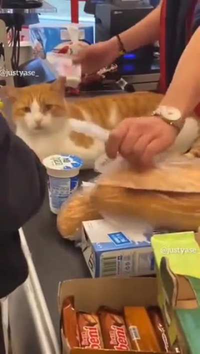 A normal day for this supermarket.