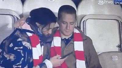 He took his girlfriend to the game