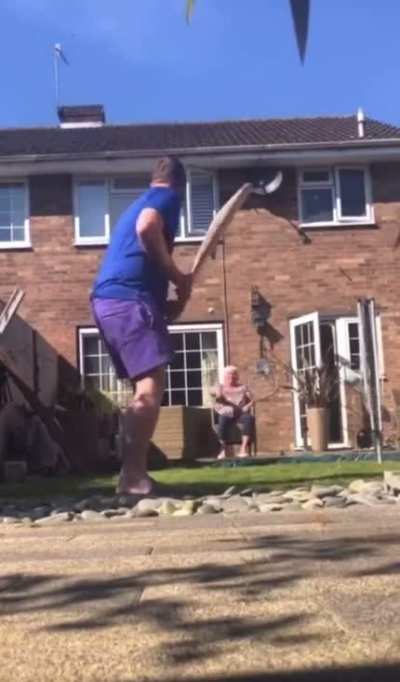 To play baseball with grandma