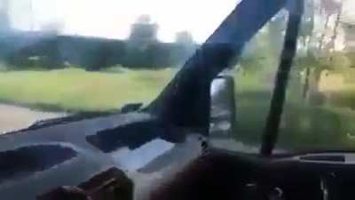 His car regretted this.