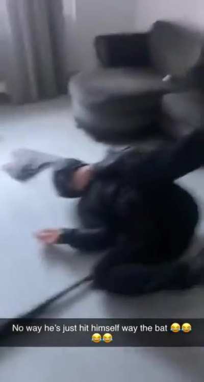 What Could Go Wrong playing with a bat