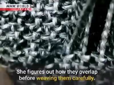 Japanese art of mending/repairing clothes called "Kaketsugi"