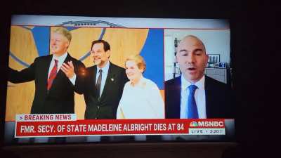 Pretty sure someone farted on live TV, and this guy clearly heard it