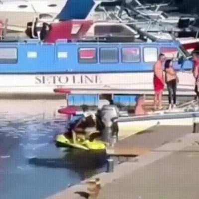 "You guys ready for your boat ride?"