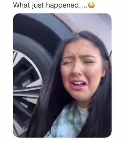 Girl’s hand gets crushed by a car