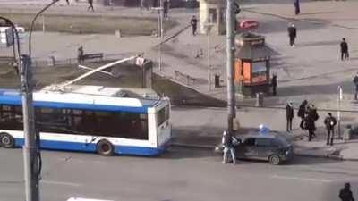 Waiting for the bus to arrive