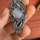 Completely handmade from silver wire, by me!