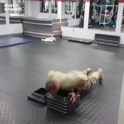 ? His work out routine is truly amazing.