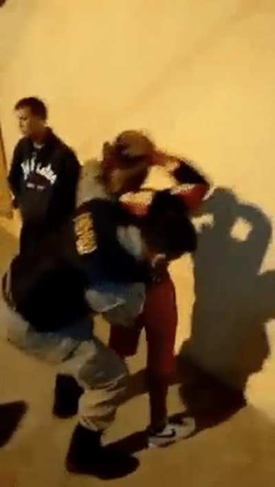 The police doing full body search