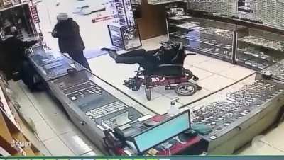 Disabled robber
