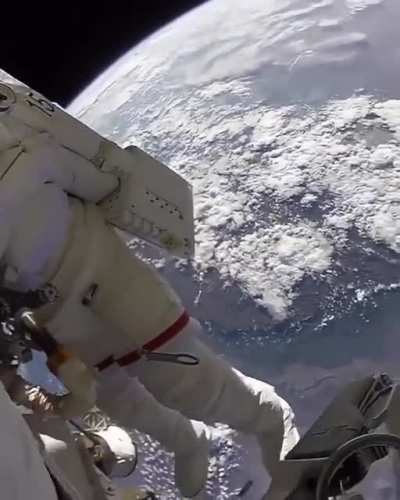 ? An incredible perspective of our planet which a few of us will ever be able to experience.