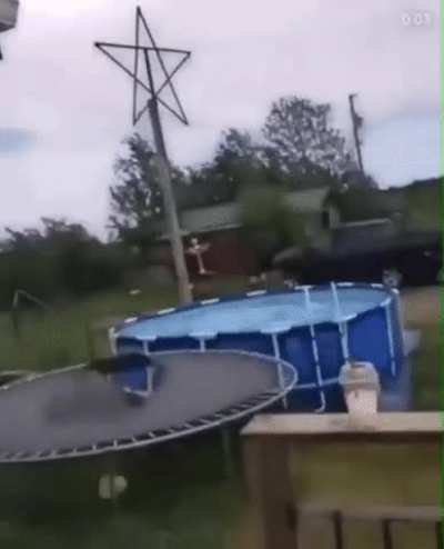 When you wanna jump from the roof to the pool
