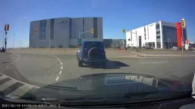 Lady didn't think she ran the red, until I mentioned my dashcam