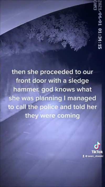 reupload: My crazy neighbor trying to burn my house down while I slept