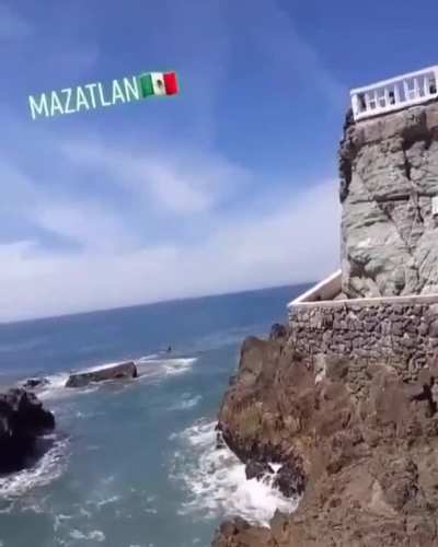 If you’re going to attempt to jump from a cliff make sure you fully commit