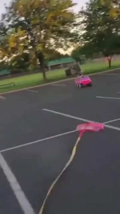 Idiots can be found in all kinds of cars, even ones that are toys