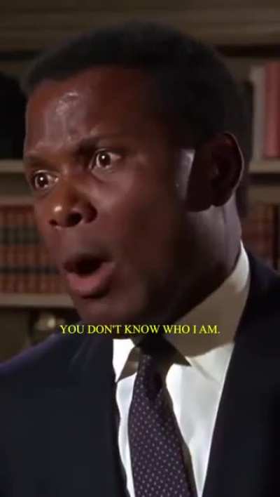 Intense acting by Sidney Poitier in "Guess who´s coming to dinner?" (1967)