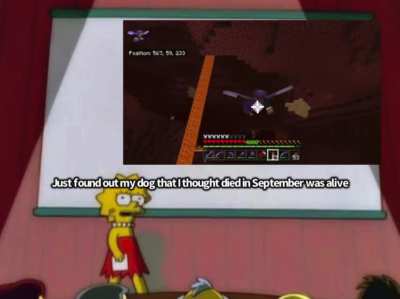 HE’S ALIVE...