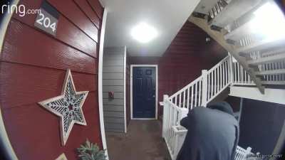 Someone shit on my buddies front porch