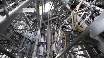 Underground Bike Parking in Japan