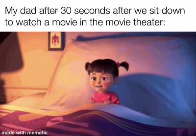 You dragged us here so you can fall asleep