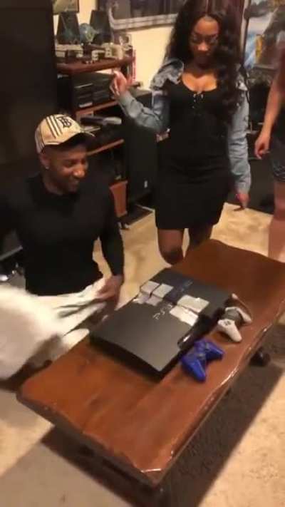 They all chipped in and bought him a PS5