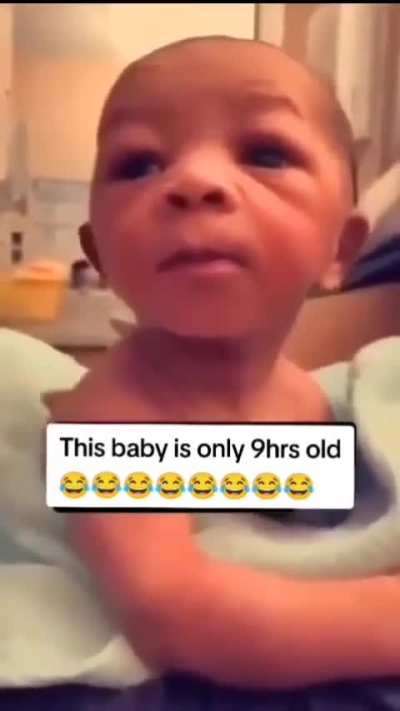 9 hours old and chilling ??